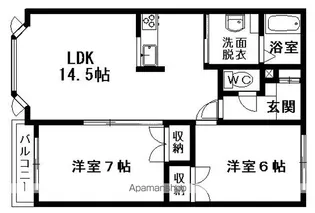 コーポフレンズ【1階】の間取り